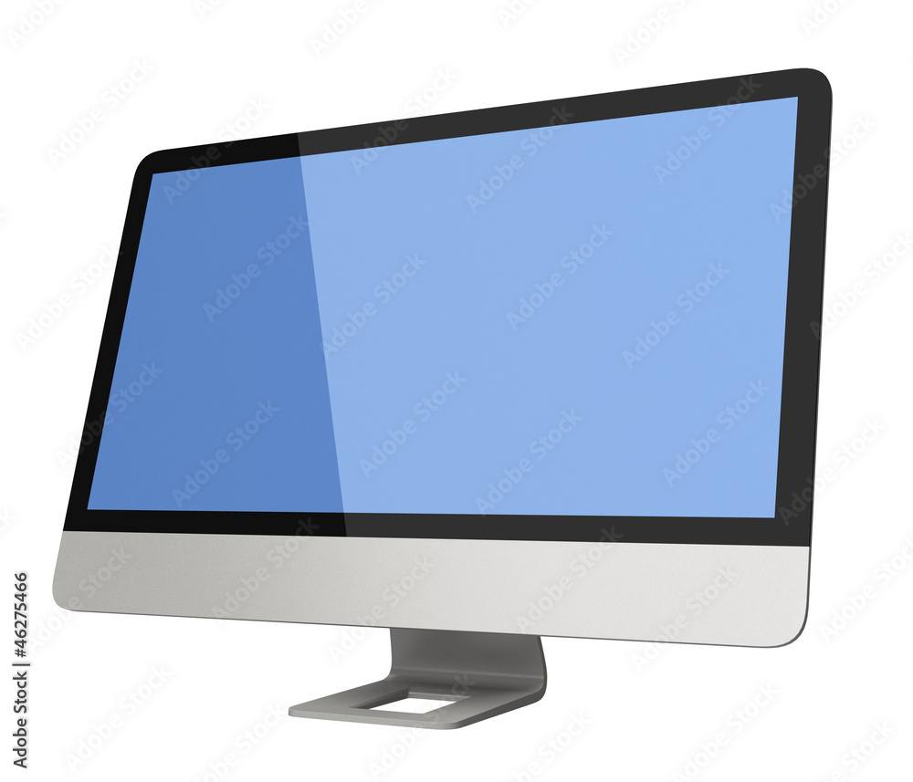 ultra slim computer with blue screen ultra slim computer with blue screen