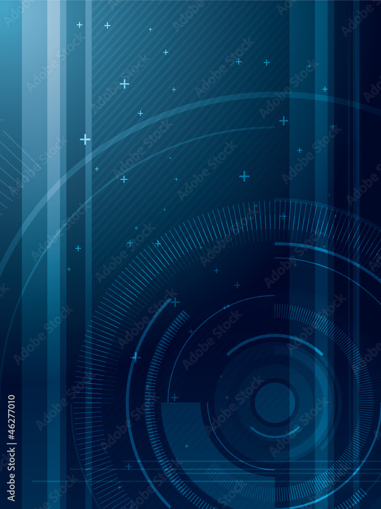 Abstract blue technical background Abstract blue technical background