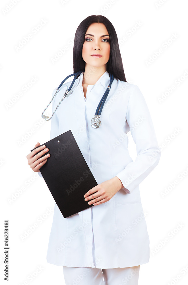 beautiful doctor in white coat beautiful doctor in white coat