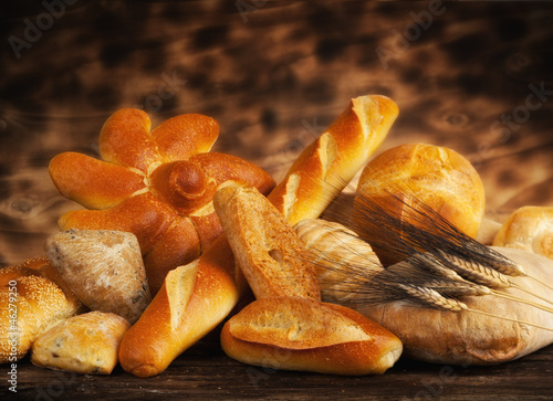 Variety of bread photo