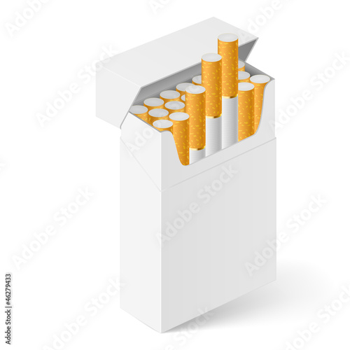 White Pack of cigarettes