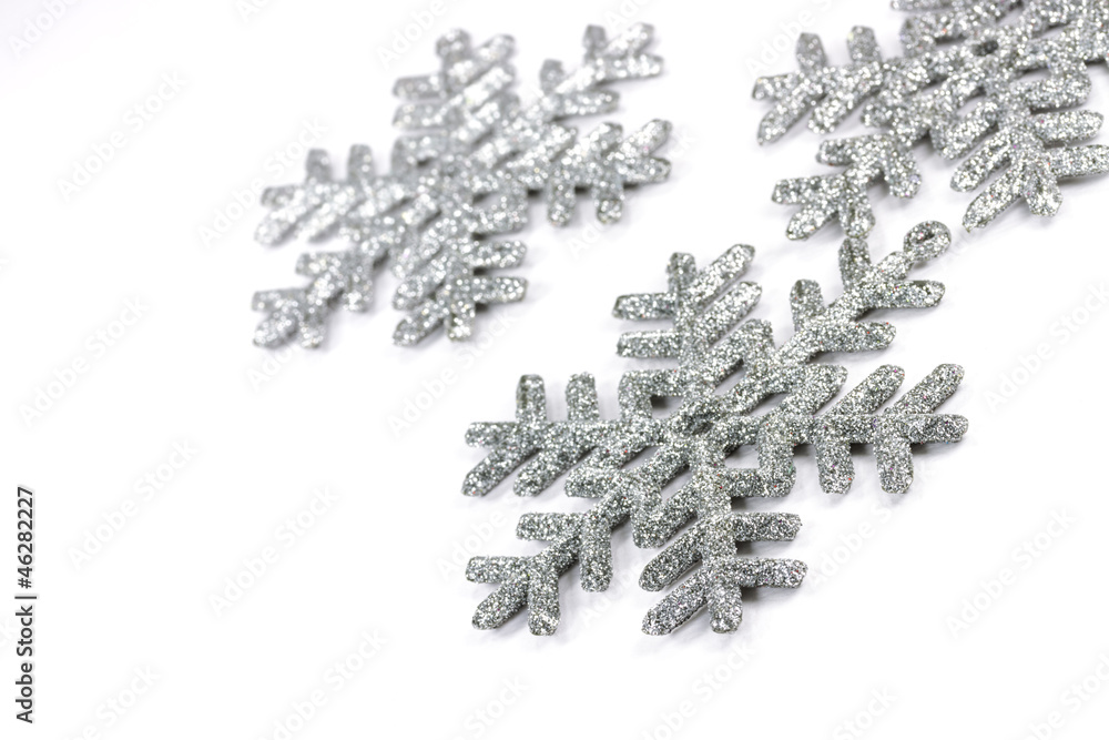 Silver snowflakes Silver snowflakes