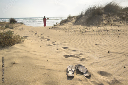 Walking to the sea
