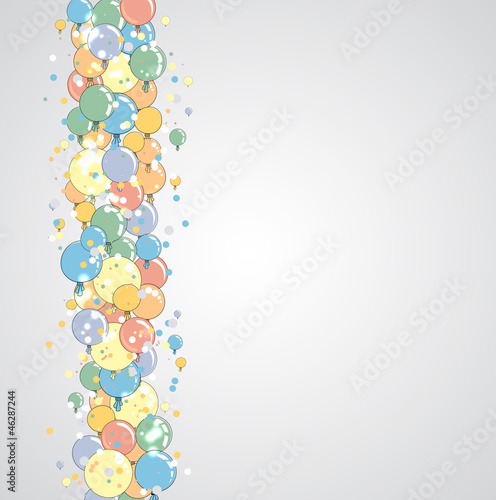 abstract light color balloons business background