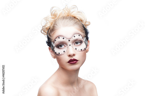 young woman in fantasy makeup