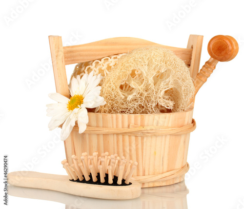 Obraz na płótnie Loofah isolated on white