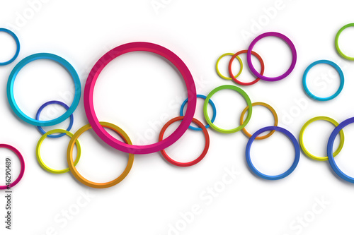 Abstract Colorful Circles
