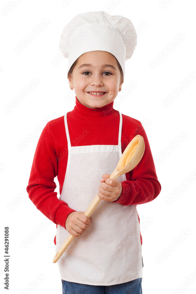 Little cook with ladle Little cook with ladle
