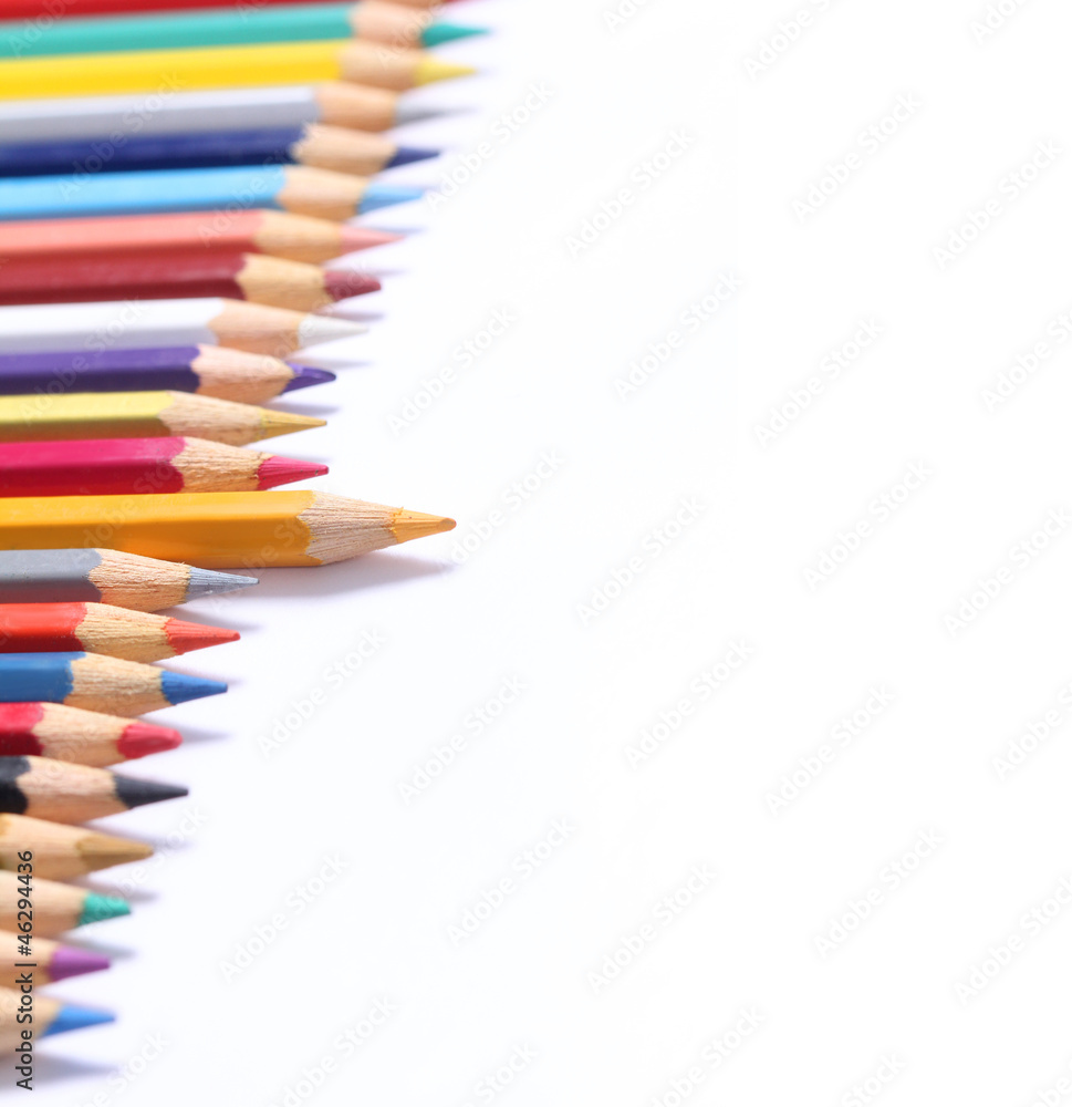 Fototapeta premium Colour pencils isolated