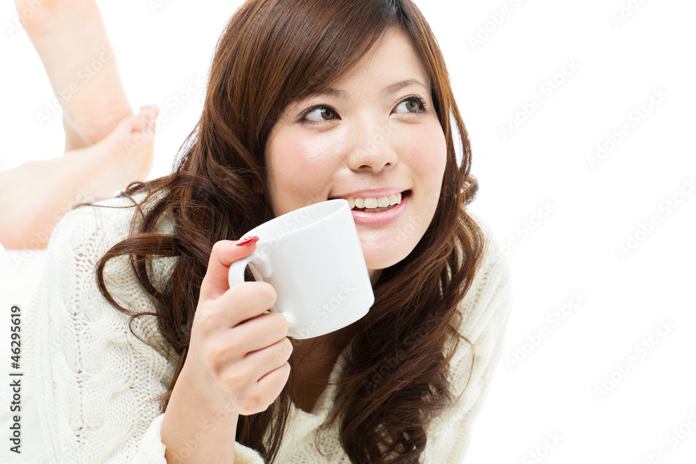 Beautiful young woman on white background. Portrait of asian. Beautiful young woman on white background. Portrait of asian.
