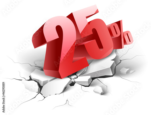 25percent discount icon
