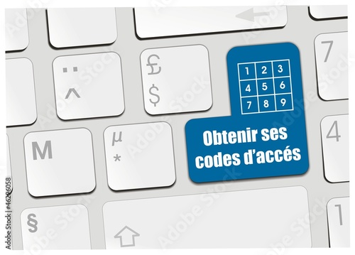 clavier obtenir ses codes d'accés