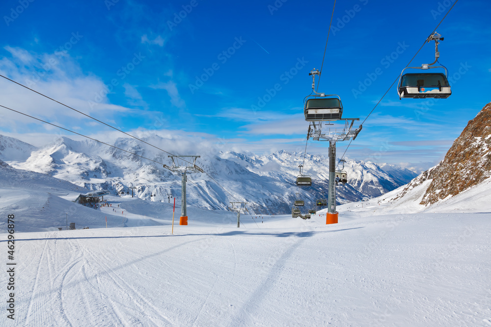 Mountain ski resort Hochgurgl Austria