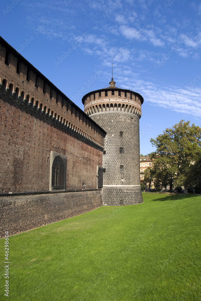The Sforza castle in Milan