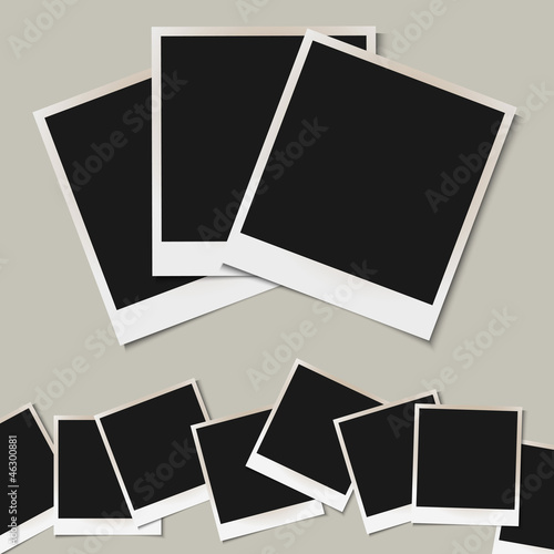 Vector set of  isolated Photo frames