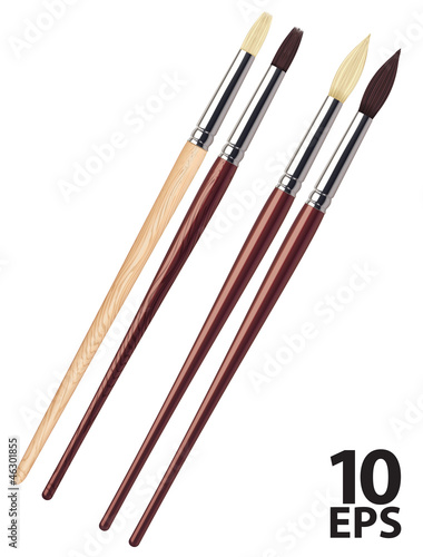 Painting brush. Vector illustration