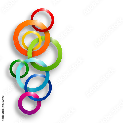Vector circles background