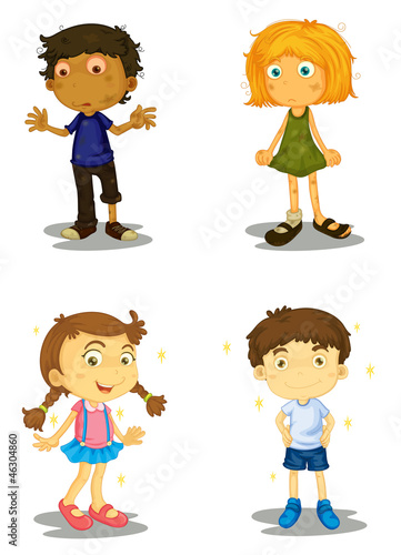 four kids