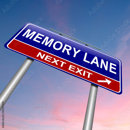 Fotografia Memory lane concept.