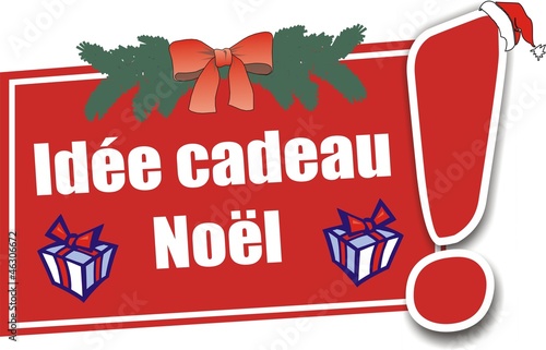 étiquette idée cadeau noël