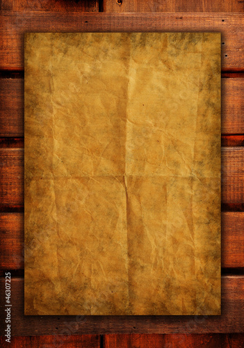 old papers on wood textures background