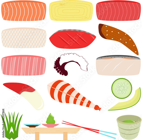 Japanese Cuisine - Sushi - Sashimi (Fresh Raw Fish)