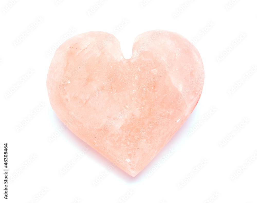 heart-shaped himalayan salt