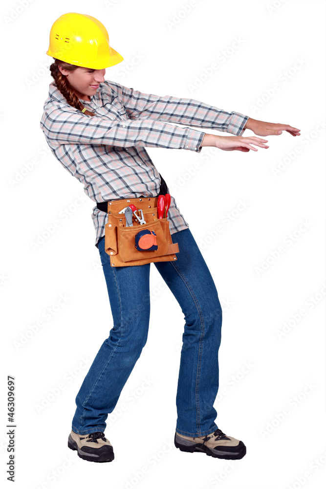 Young woman gesturing Young woman gesturing