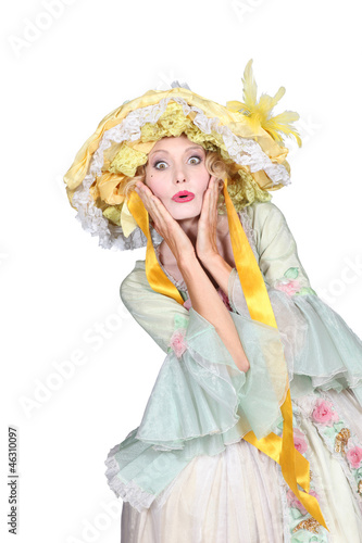 Quadro em tela portrait of a woman in lady costume