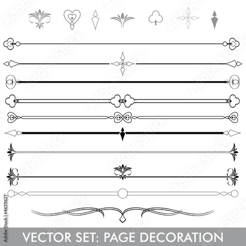 Vectorset Page Decoration Line