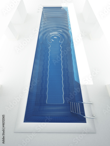 Long and narrow pool