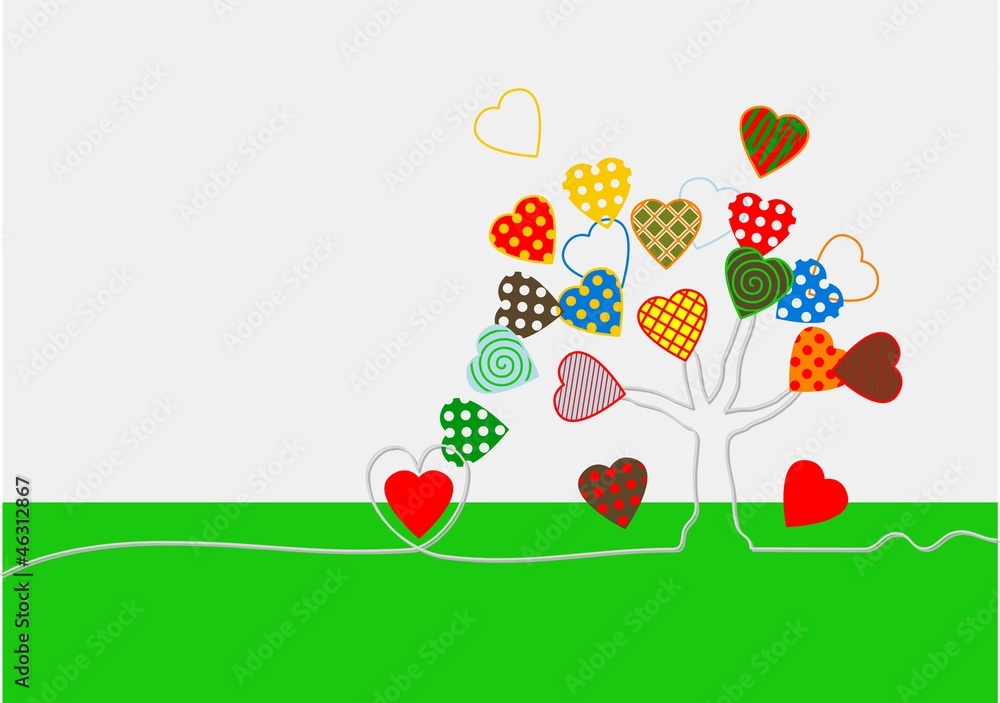 baum mit herz tree and heart baum mit herz tree and heart