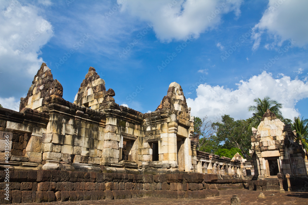 Old Khmer art sanctuary in Thailand