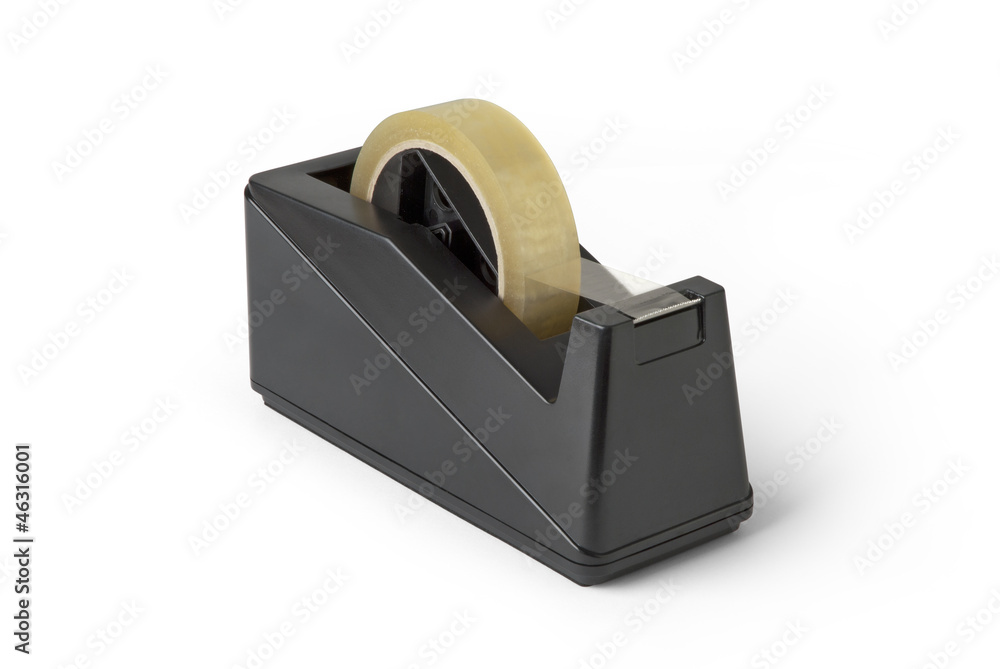Tape Dispenser, Clear Tape Stock Photo