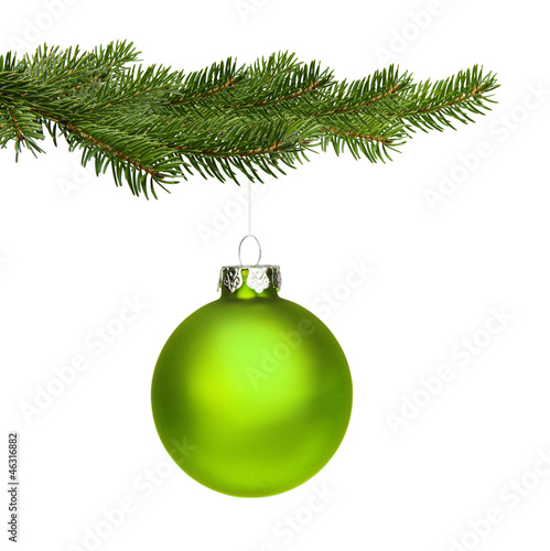 Grüne Weihnachtskugel