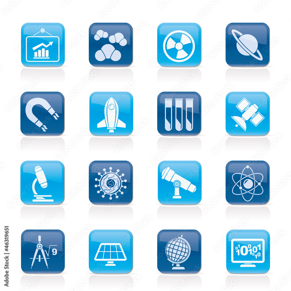 science, research and education Icons - Vector Icon set science, research and education Icons - Vector Icon set