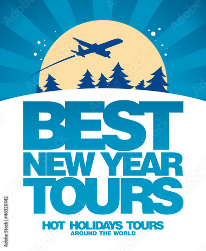 Best Christmas tours design template.