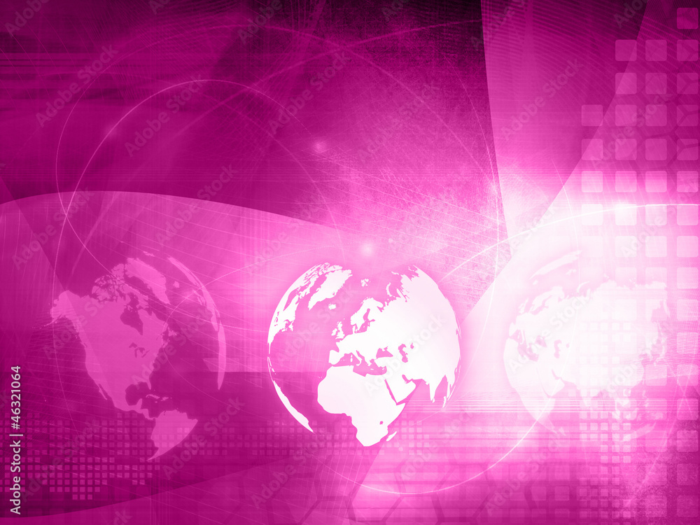 Naklejka premium Europe map technology style