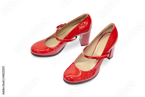 Red female shoes-15