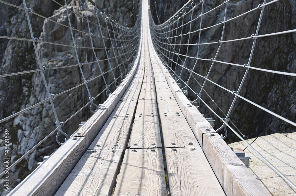 Obraz premium Trift Bridge, Switzerland