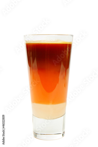 Coffee cocktail isolated