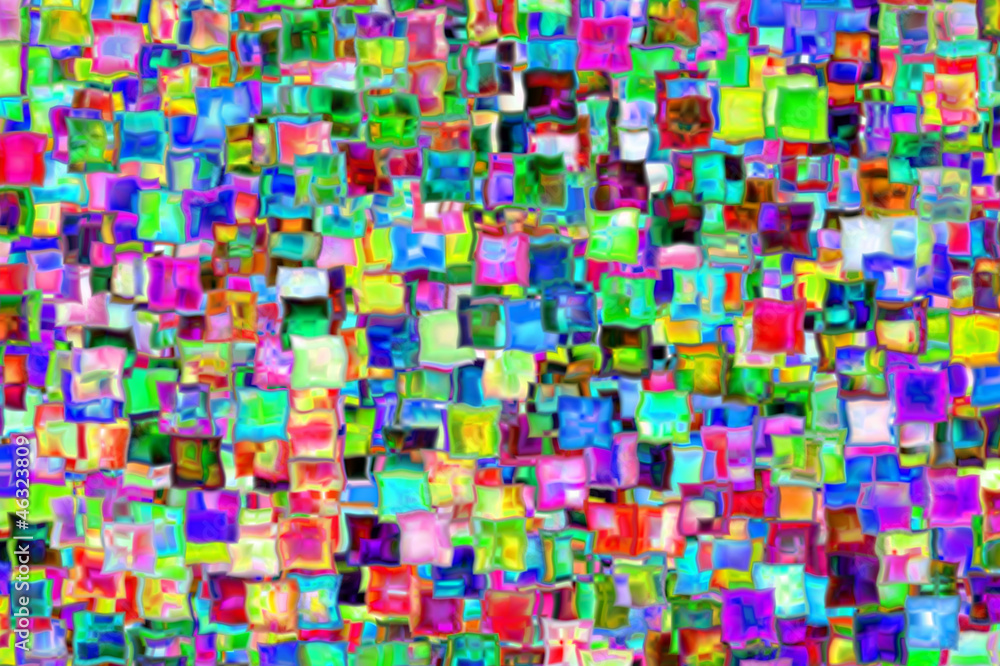 Raster abstraction from glass squares Raster abstraction from glass squares