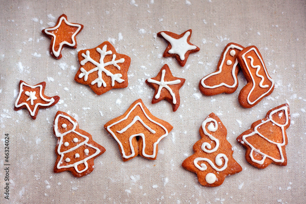 Homemade christmas cookies - gingerbread Homemade christmas cookies - gingerbread