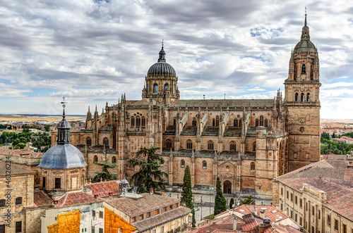 view to the Cathedral of Salamanca, Spain