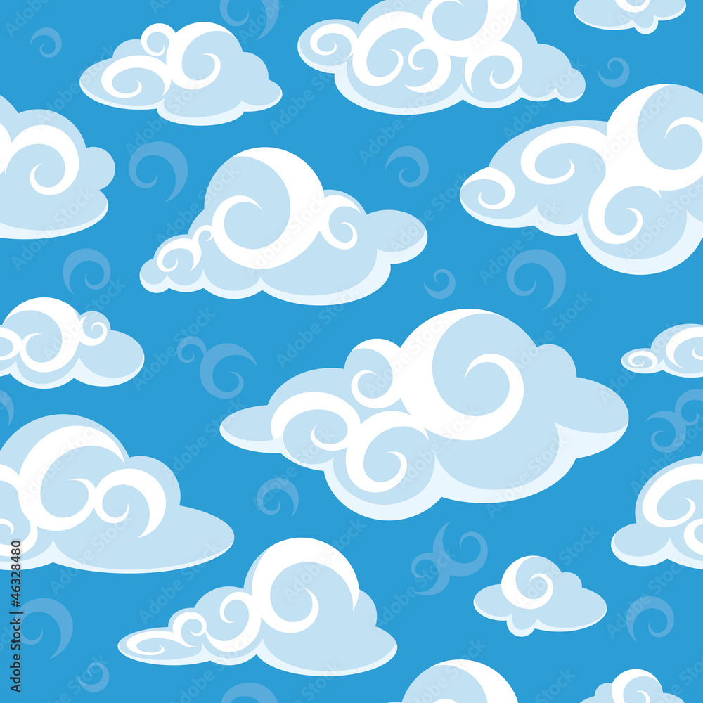 abstract seamless pattern with clouds abstract seamless pattern with clouds
