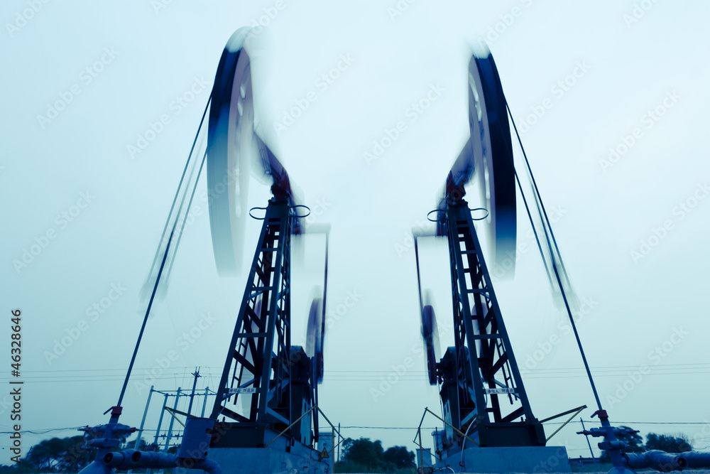 Fototapeta premium Pumping oil machines