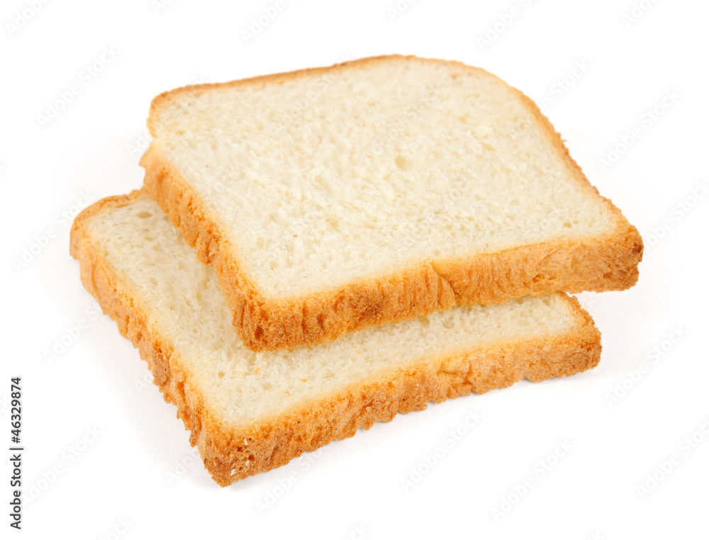 two slices of wheaten toast bread two slices of wheaten toast bread
