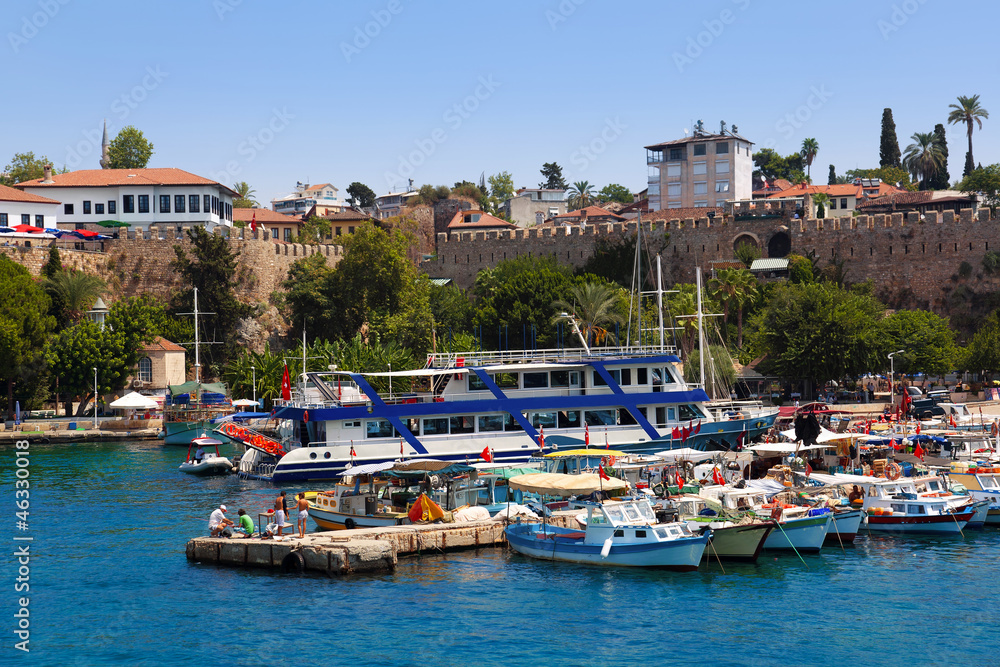 Old harbour in Antalya, Turkey