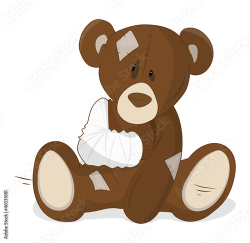 Unhealthy Teddy Vector