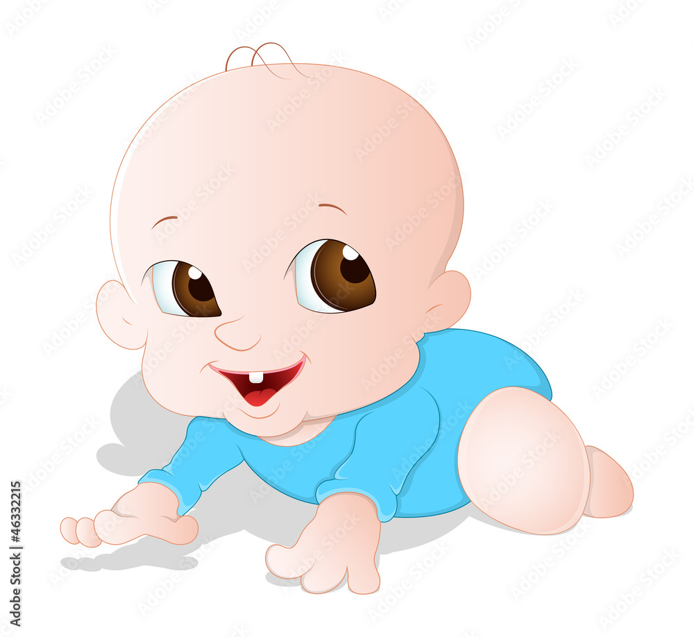 Baby Crawling Vector Baby Crawling Vector